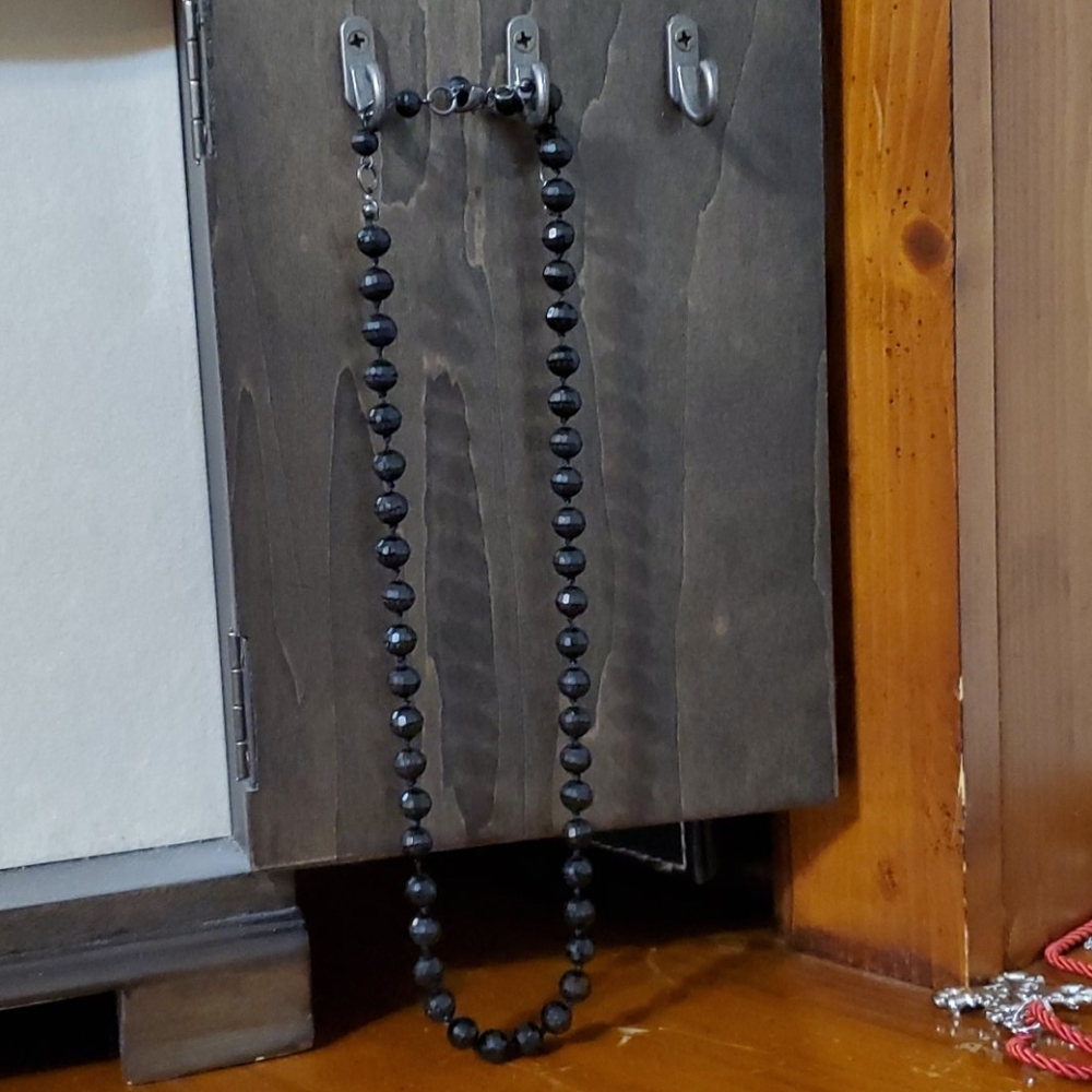 Black Bead Necklace